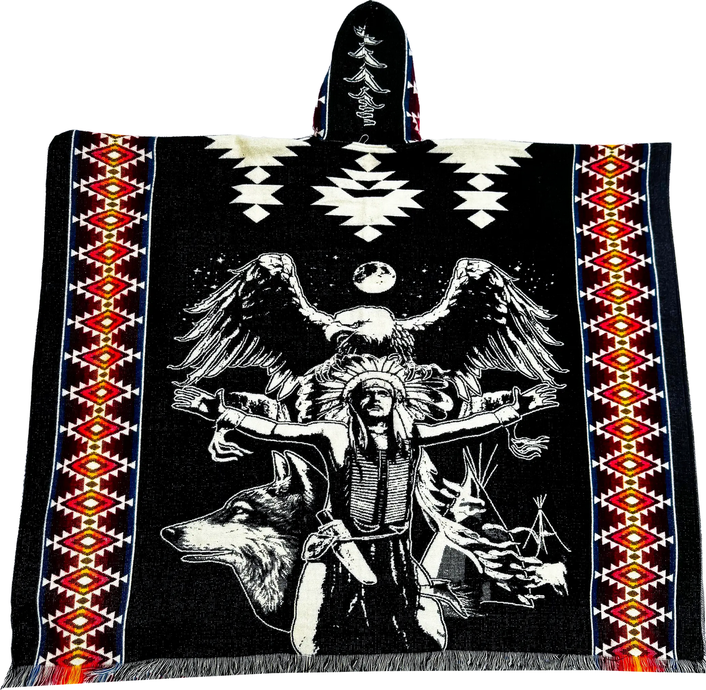 Spirit Guardian Eagle Poncho Boho Ancestra