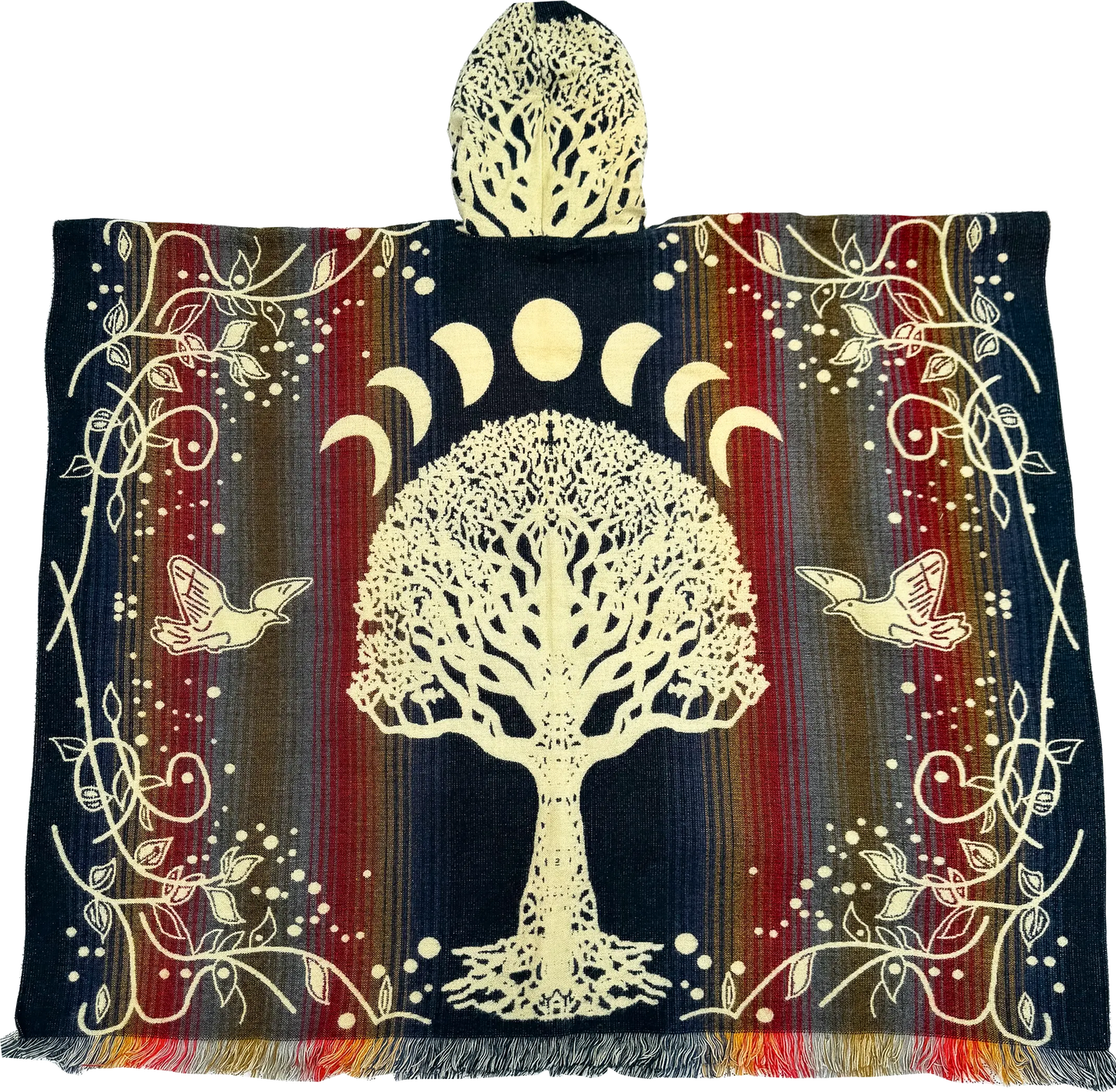 Tree of Life Poncho Boho Ancestra