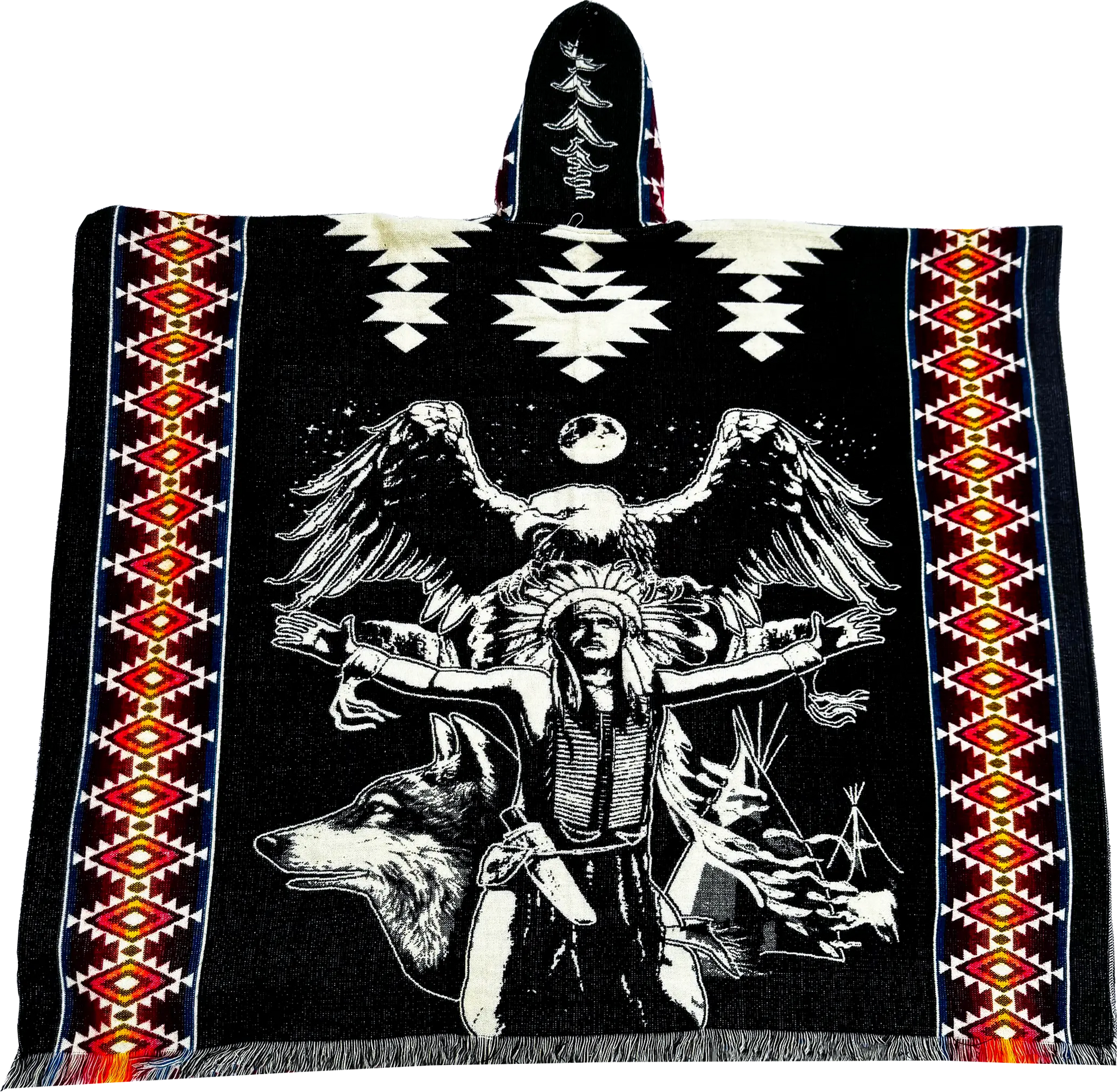 Spirit Guardian Eagle Poncho Boho Ancestra