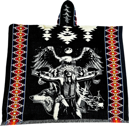 Spirit Guardian Eagle Poncho Boho Ancestra