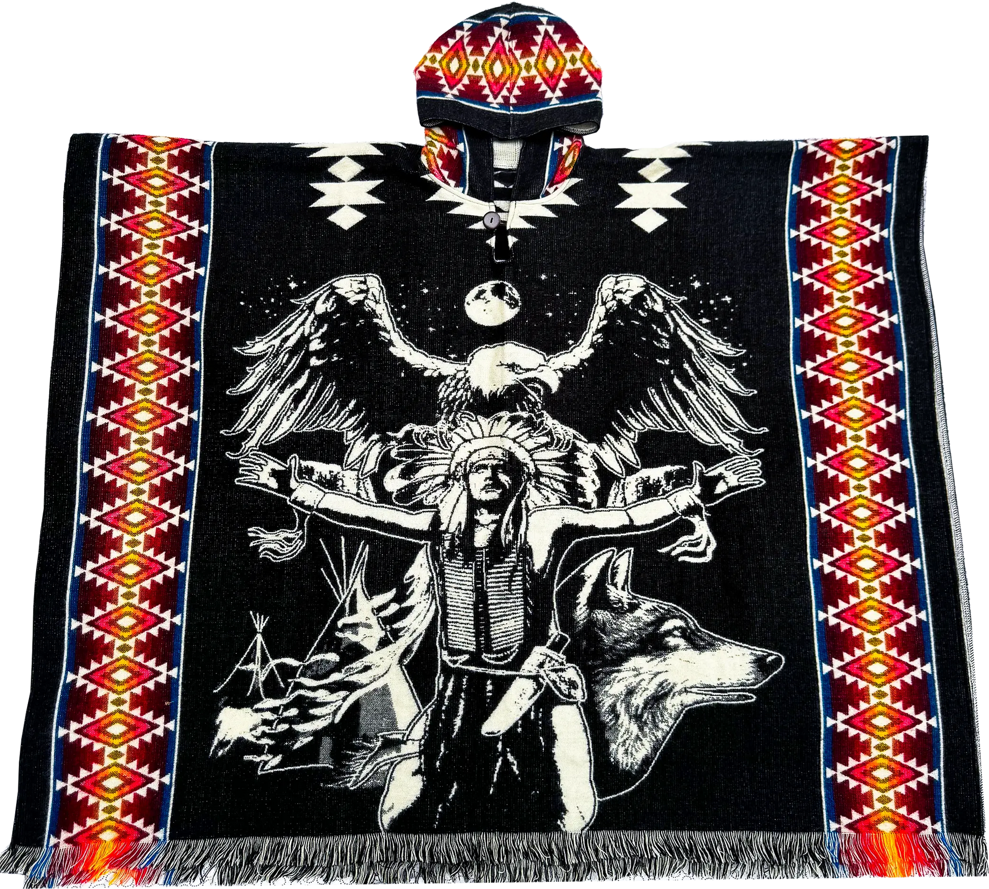 Spirit Guardian Eagle Poncho Boho Ancestra