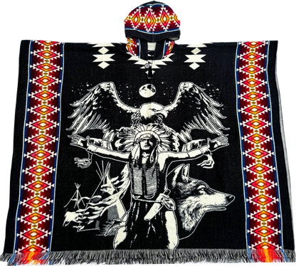 Spirit Guardian Eagle Poncho Boho Ancestra