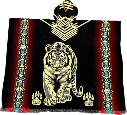 Fierce Spirit Tiger Poncho Boho Ancestra
