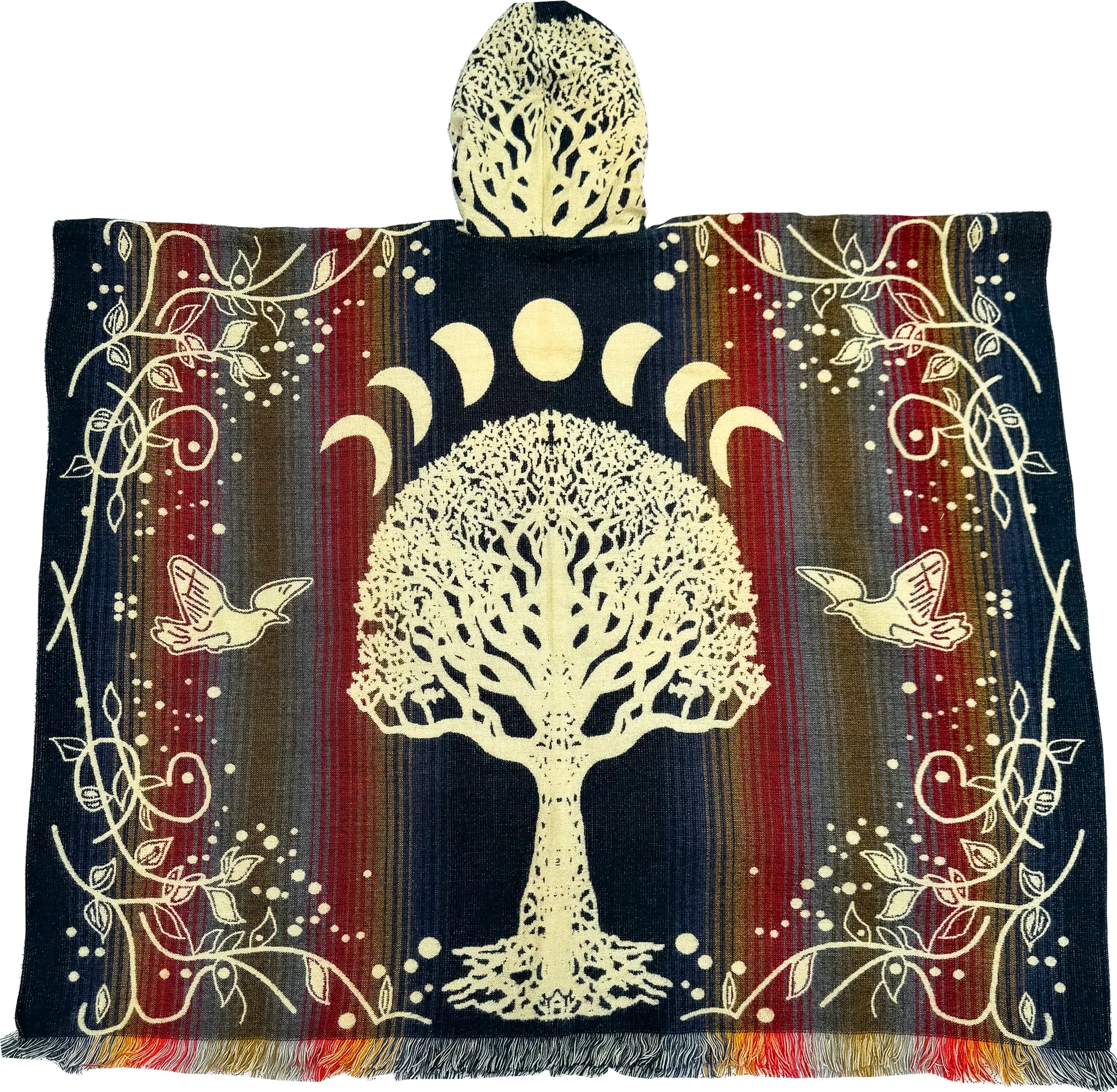 Tree of Life Poncho Boho Ancestra