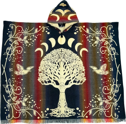 Tree of Life Poncho Boho Ancestra
